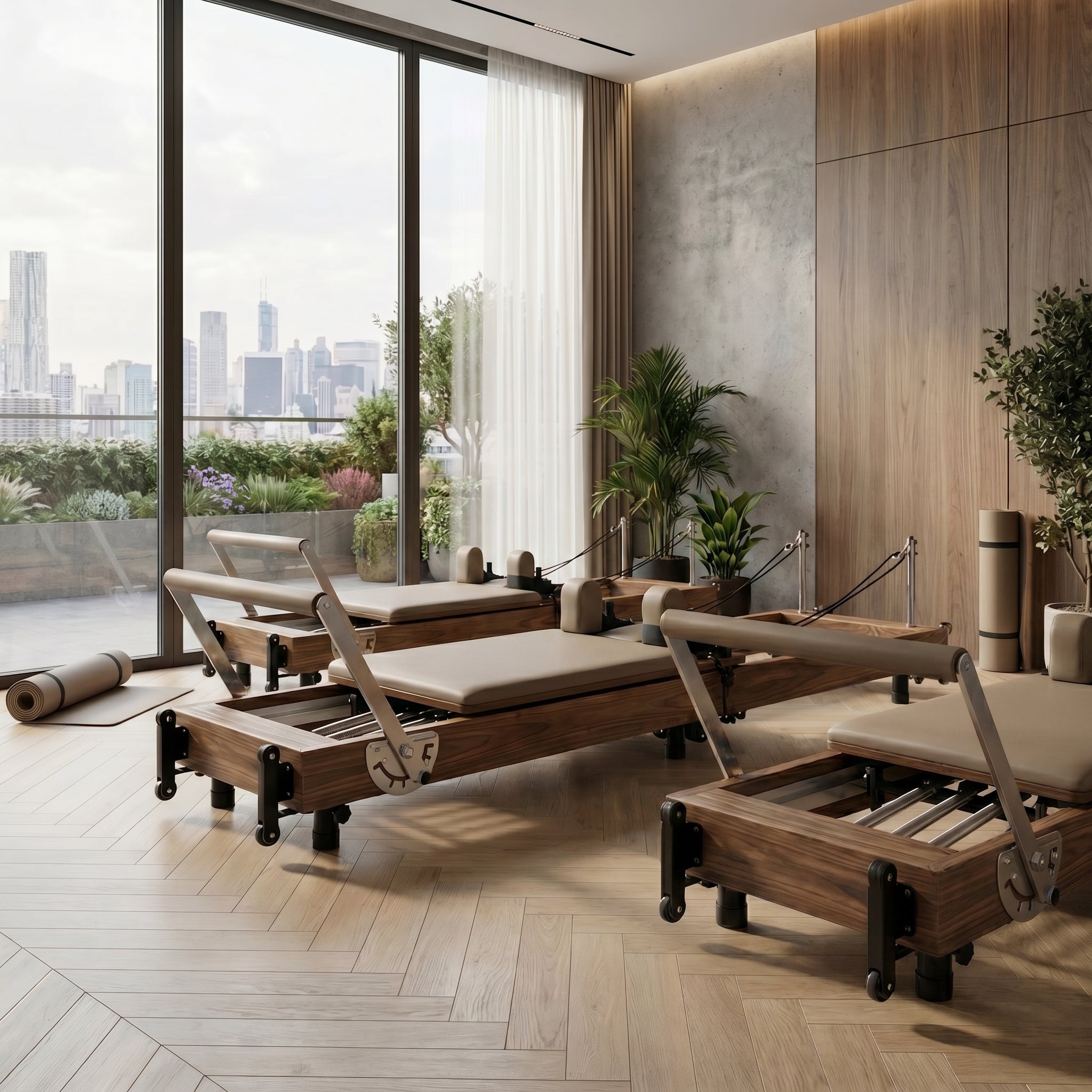 Janet Elite La Force Studio Bundle – Luxury Walnut Pilates Reformers